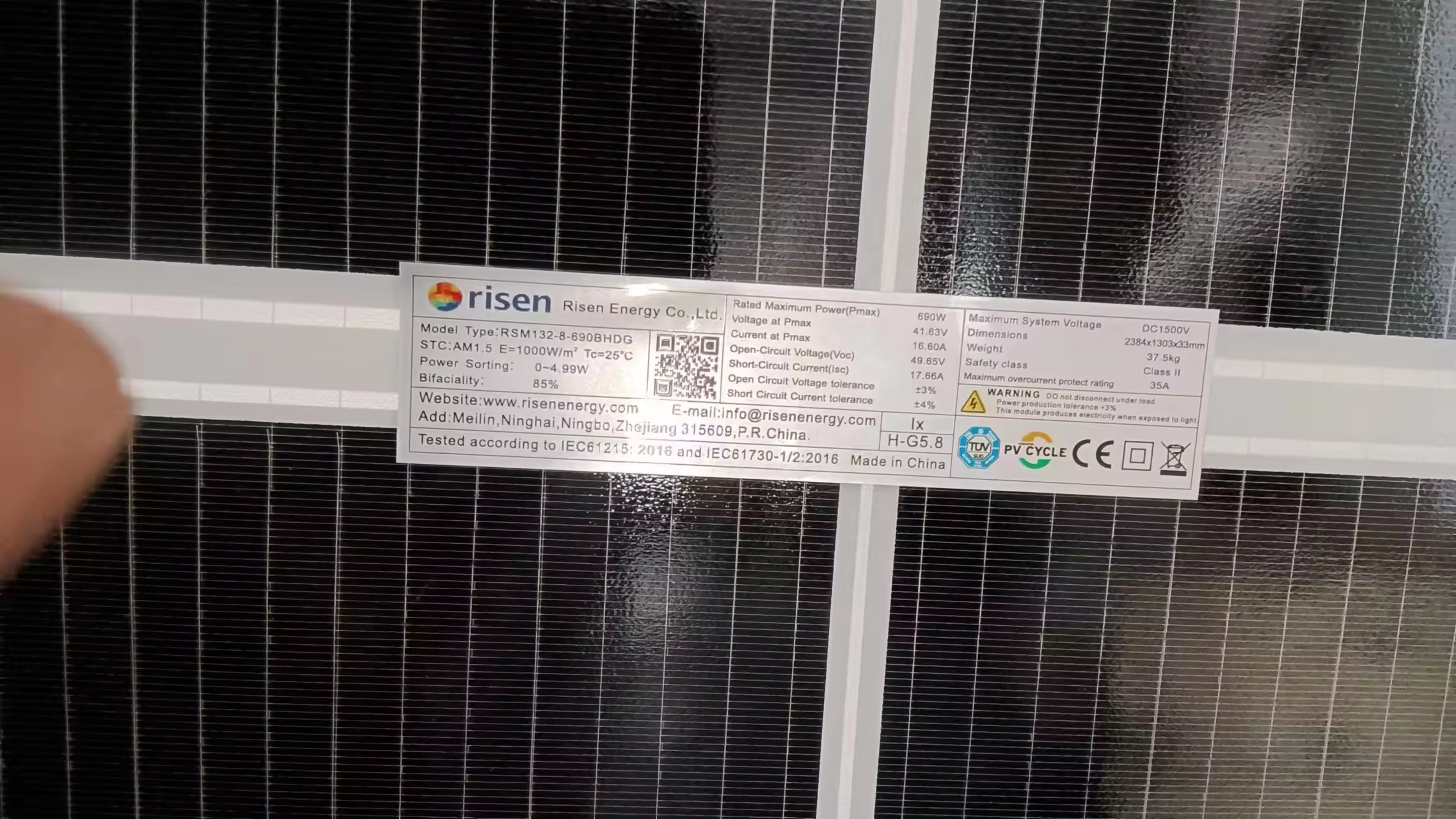 In Stock Risen High Power Bifacial Solar Modules 690w-715w Hjt Mono For Solar System N-type With Ibc And Perc Technology - Buy Product on Alibaba.com