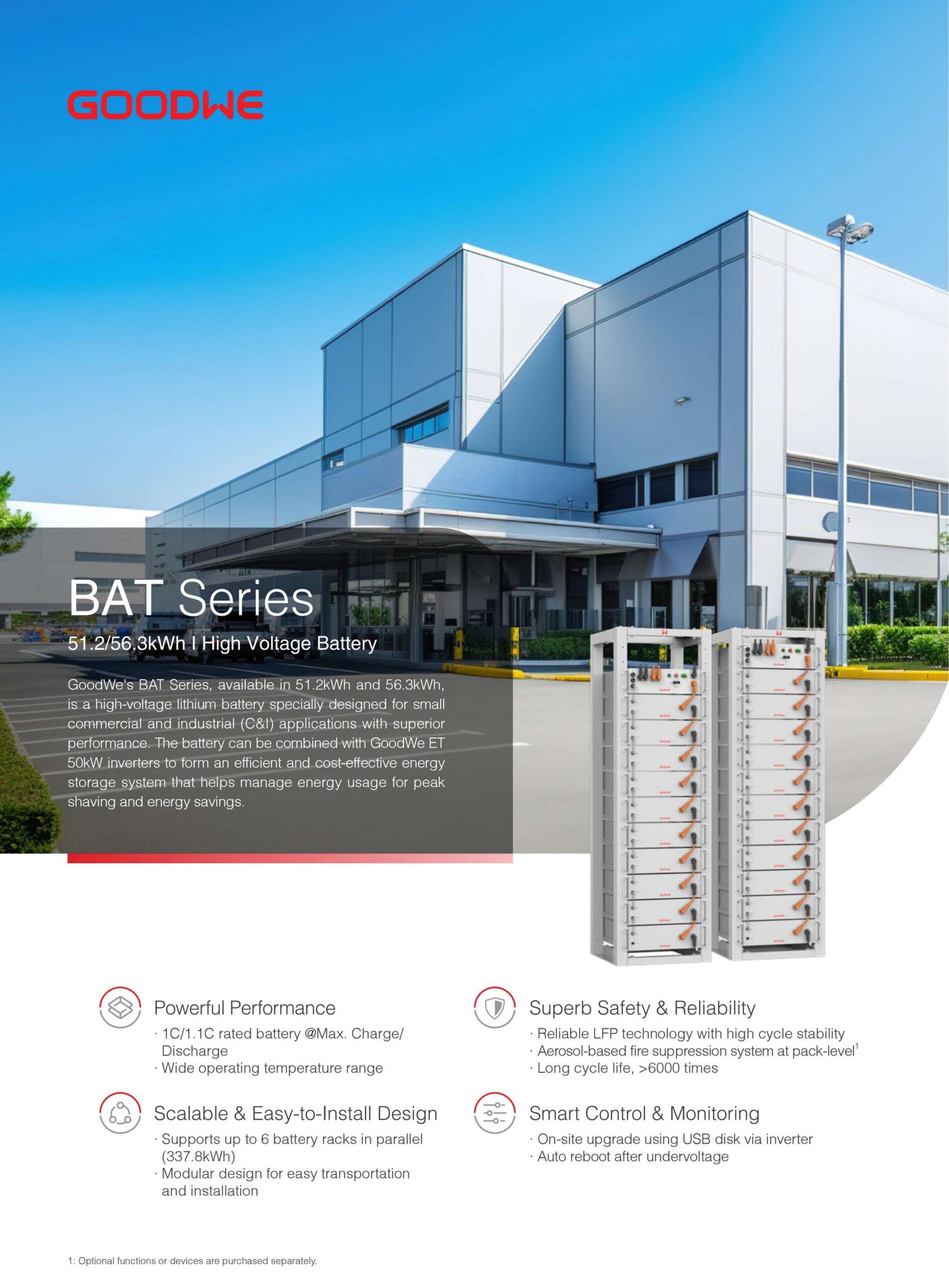 Goodwe Gw25.6-46.08bat-i-g11 25.6kw 30.72kwh 35.84kwh 40.96kwh 46.08kwhlithium Ion Batteries Pack Solar Stackable For Home - Buy Product on Alibaba.com