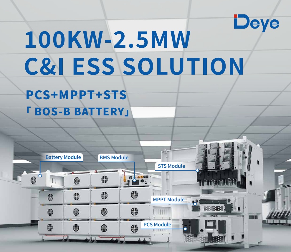 Deye C&i Ess Solar Energy Battery Storage Solar System 100kw Hybrid System All-in-one 100kw Battery Hv 215kwh Bess System - Buy Product on Alibaba.com
