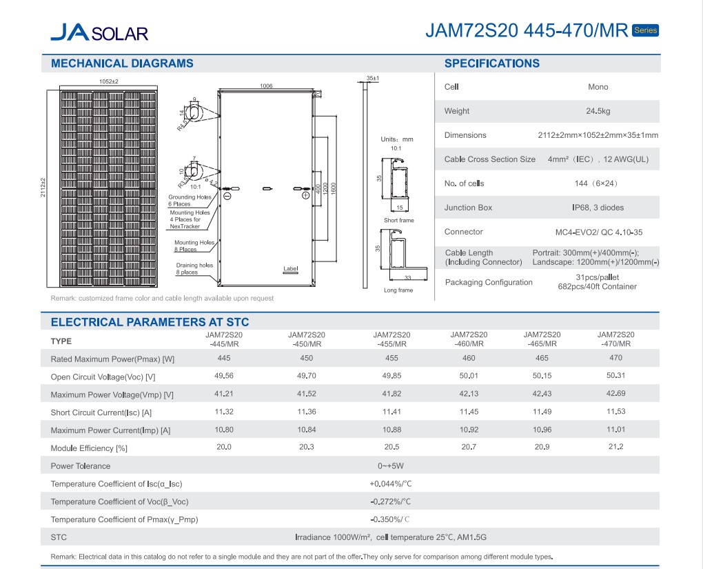 Wholesale Low Price Jam72s20 Ja Solar Pv Panels 450w 455w 460w 465w Mono Modules For Residential - Buy Product on Alibaba.com detail